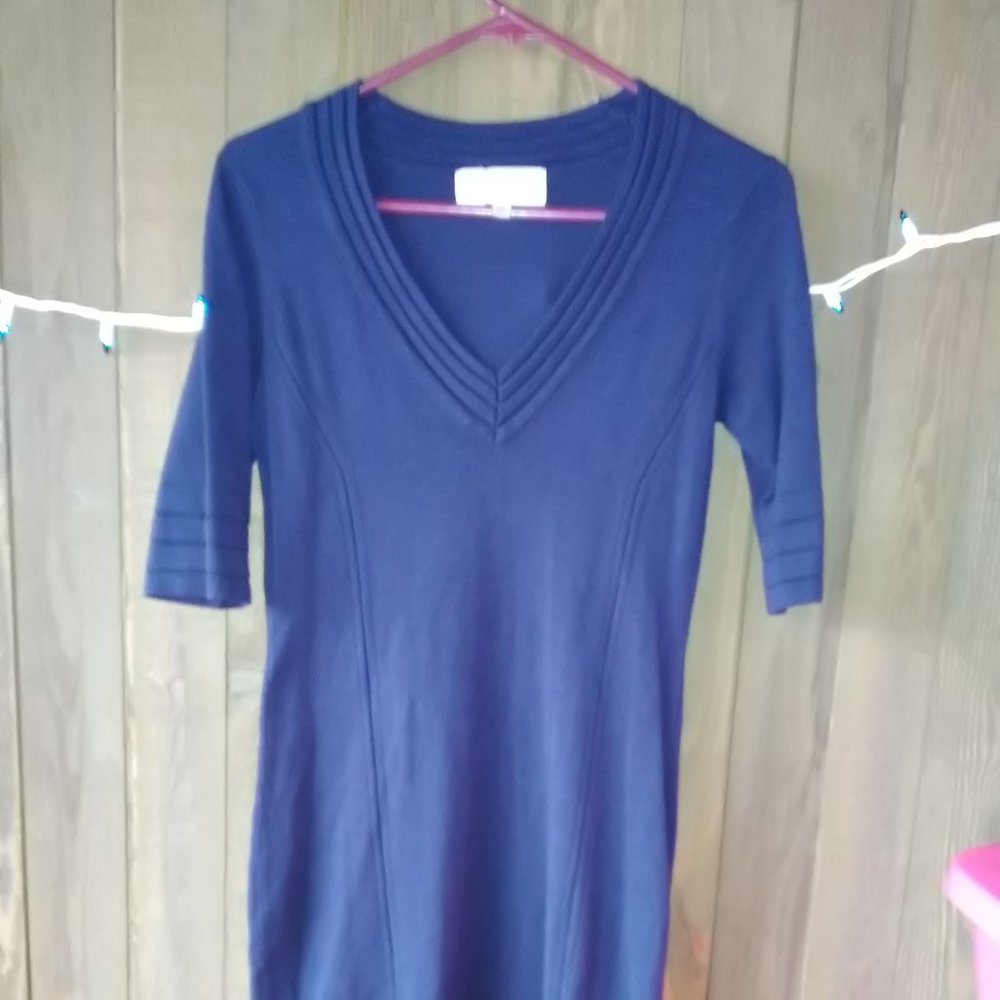 Philosophy V Neck Sweater Dress